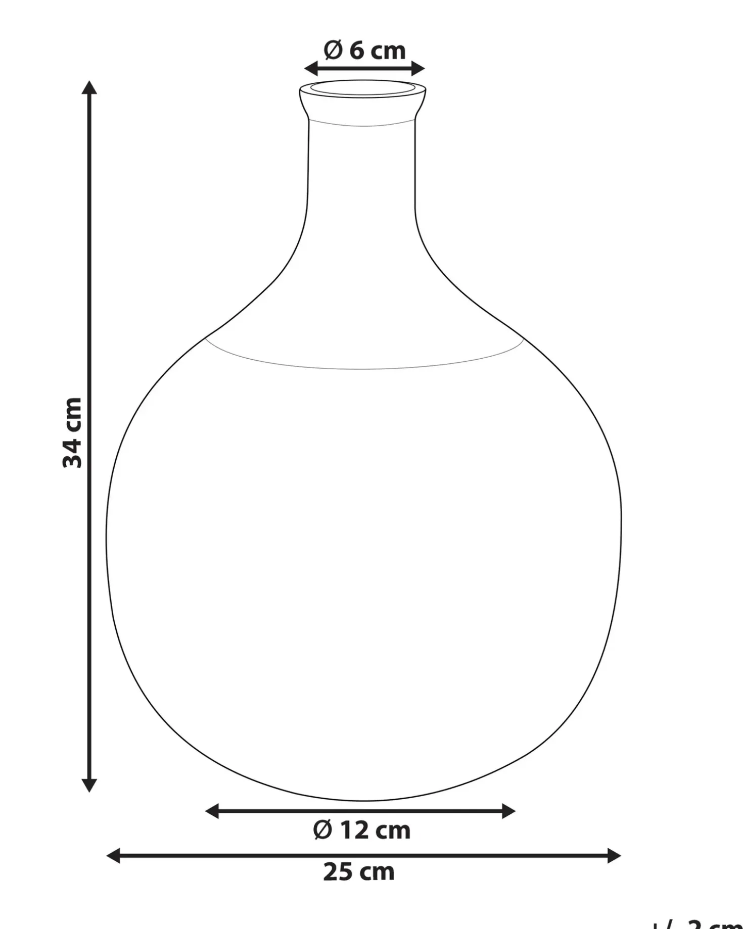 Vaso da fiori ACHAAR Vetro 34 cm Verde oliva