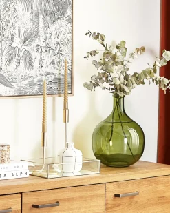 Vaso da fiori ACHAAR Vetro 34 cm Verde oliva