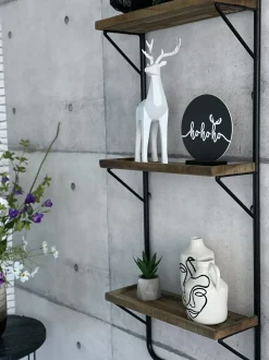 Vaso da fiori AENUS Gres porcellanato 22 cm Bianco