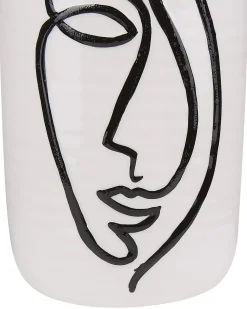 Vaso da fiori AENUS Gres porcellanato 22 cm Bianco