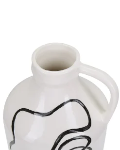 Vaso da fiori AGRINION Gres porcellanato 19 cm Bianco
