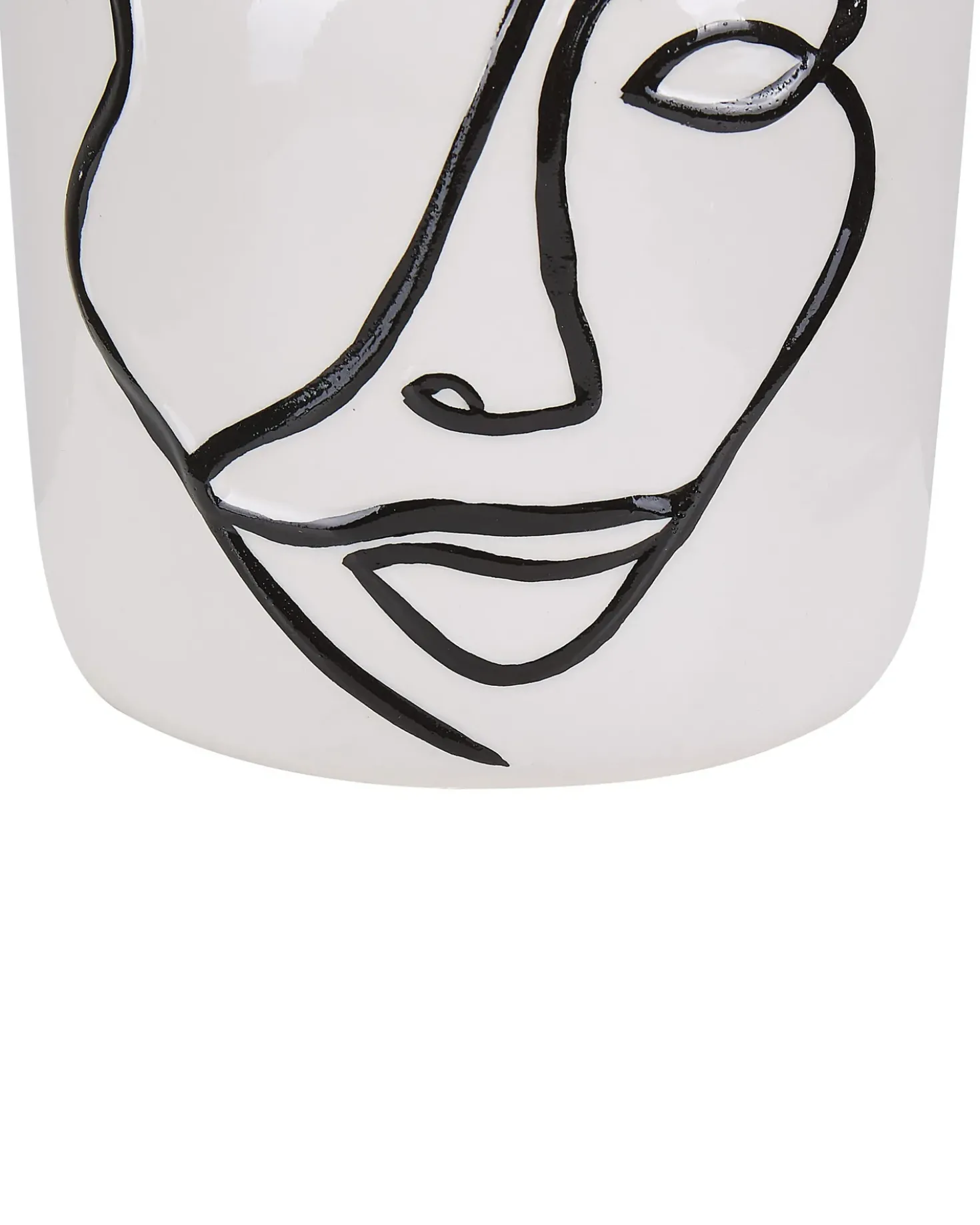 Vaso da fiori AGRINION Gres porcellanato 19 cm Bianco