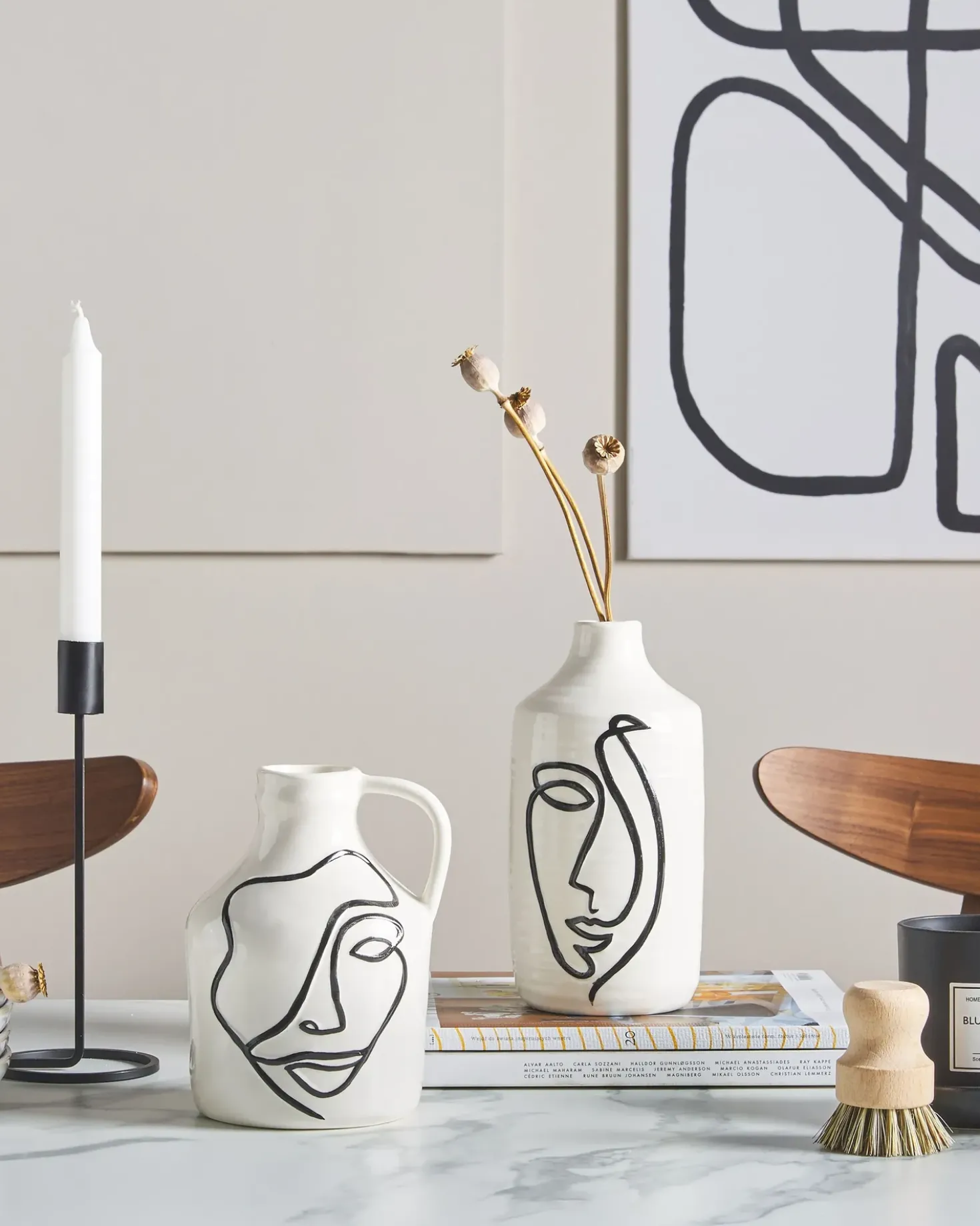 Vaso da fiori AGRINION Gres porcellanato 19 cm Bianco