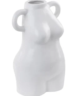 Vaso da fiori AIGIO Ceramica 25 cm Bianco