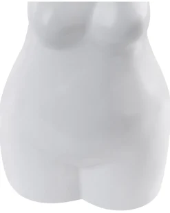 Vaso da fiori AIGIO Ceramica 25 cm Bianco