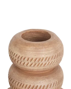Vaso da fiori ALMIROS Ceramica 51 cm Marrone chiaro