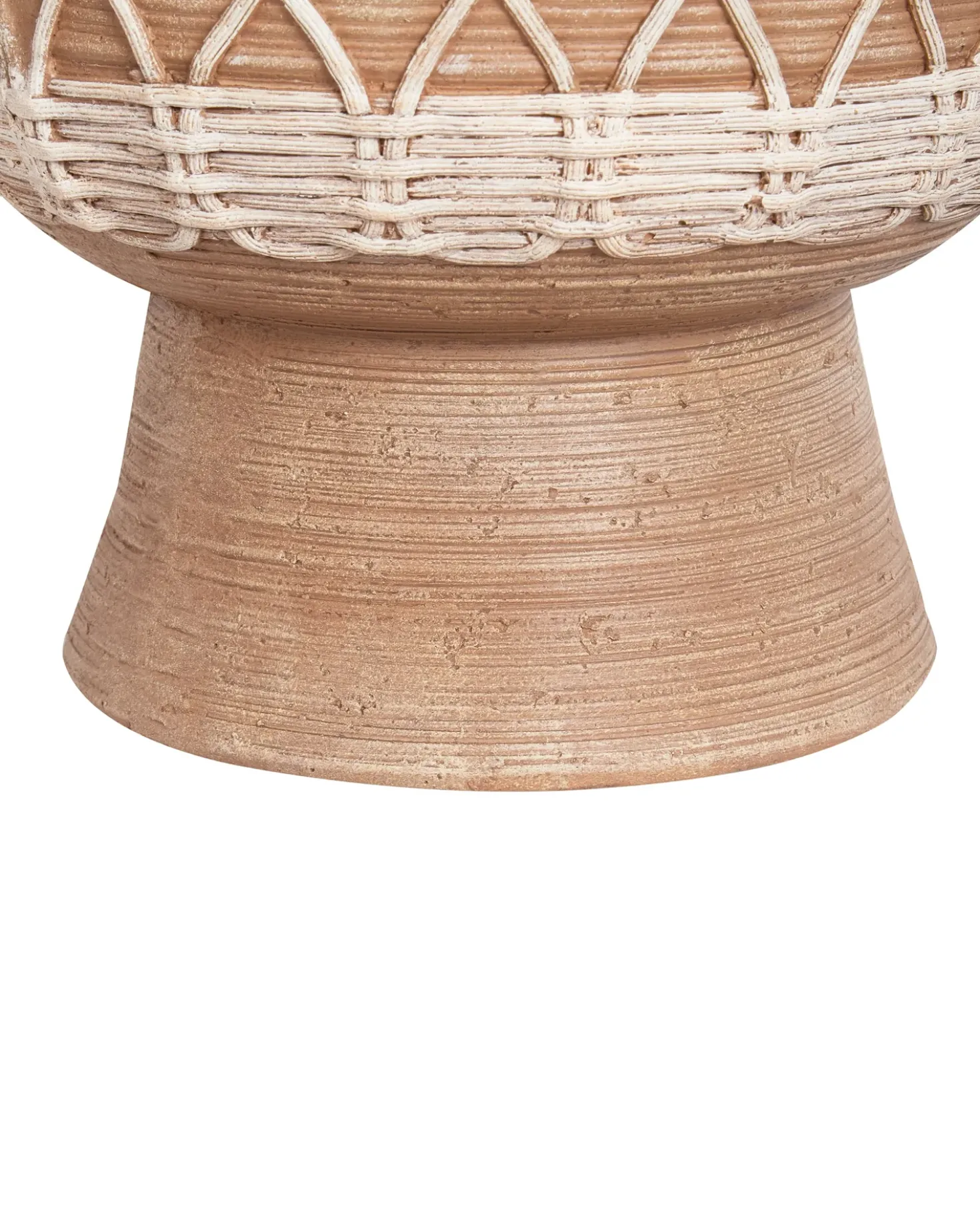Vaso da fiori ALMIROS Ceramica 51 cm Marrone chiaro