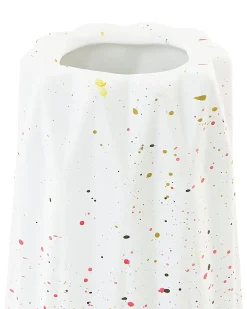 Vaso da fiori AMALIADA Gres porcellanato 24 cm Bianco