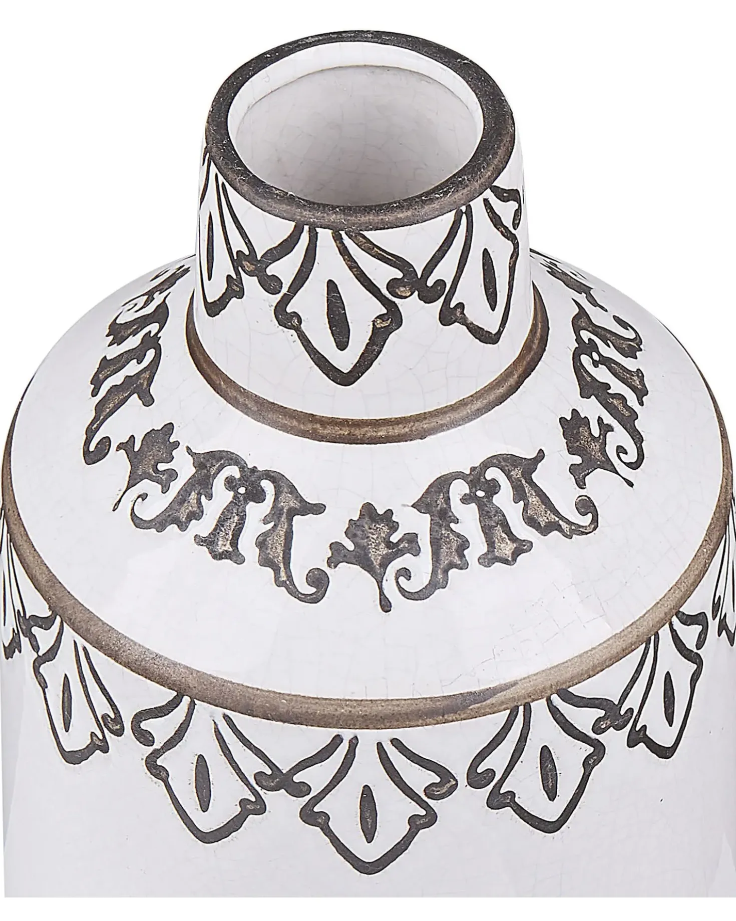 Vaso da fiori AMISOS Gres porcellanato 25 cm Bianco