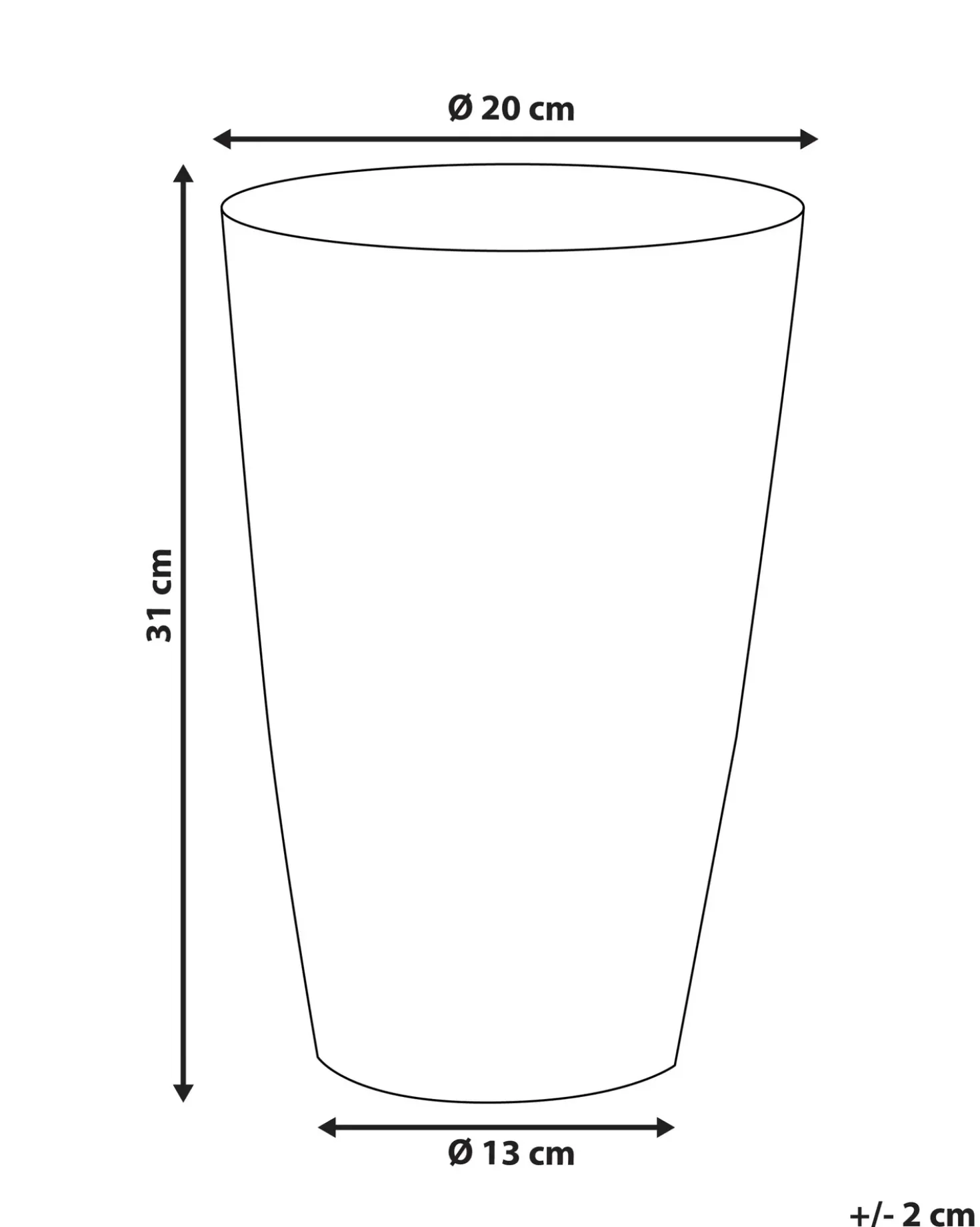 Vaso da fiori AMRIT Metallo 31 cm Oro