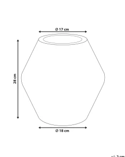Vaso da fiori ARUNCUS Ceramica 30 cm Beige