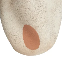 Vaso da fiori BATOIDEA Gres porcellanato 25 cm Beige chiaro