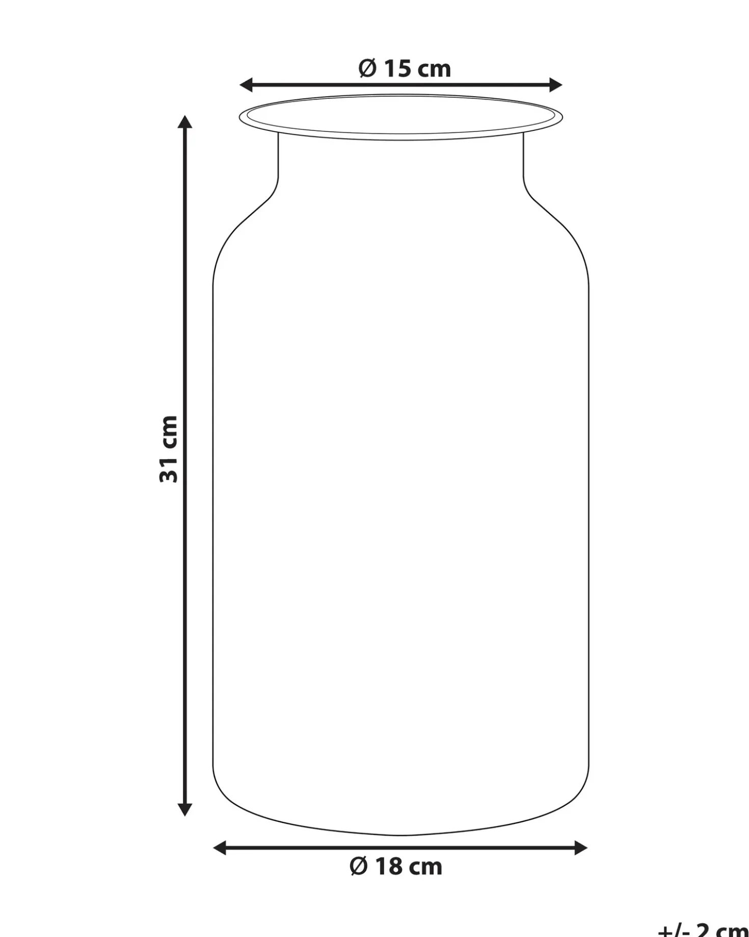 Vaso da fiori BHATURE Vetro 30 cm Multicolore