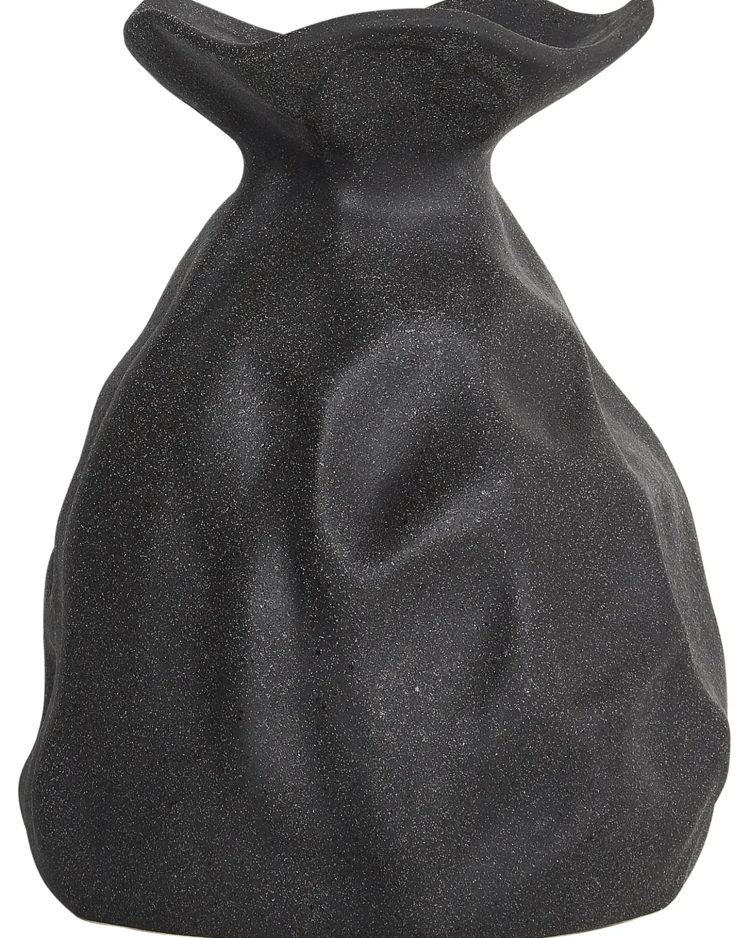 Vaso da fiori COONTAIL Gres porcellanato 31 cm Nero