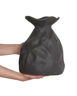 Vaso da fiori COONTAIL Gres porcellanato 31 cm Nero