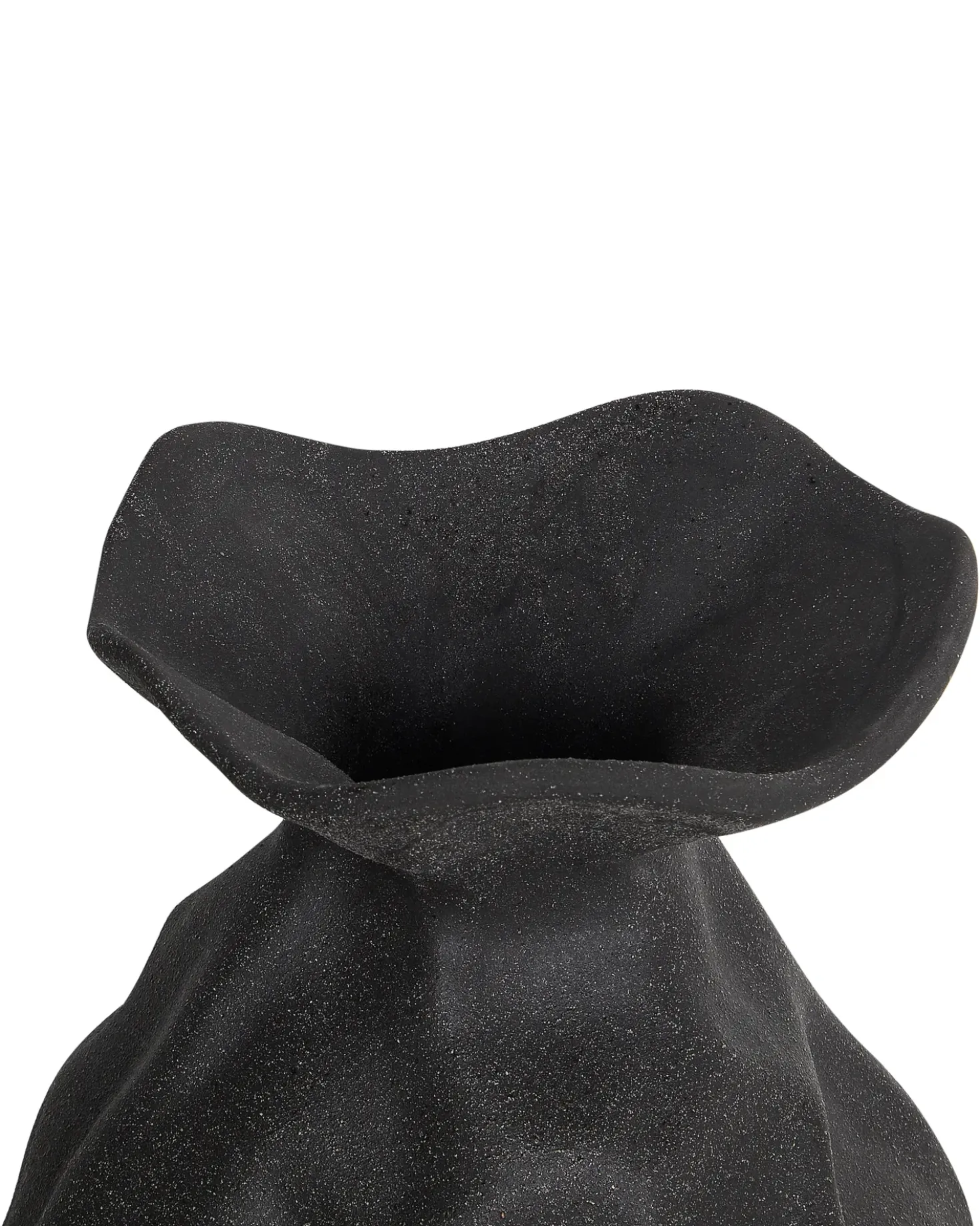Vaso da fiori COONTAIL Gres porcellanato 31 cm Nero
