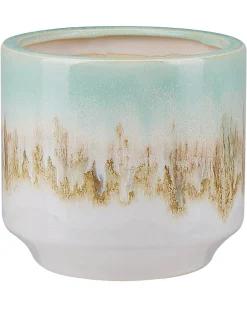Vaso da fiori CYME Gres porcellanato 15 cm Verde menta