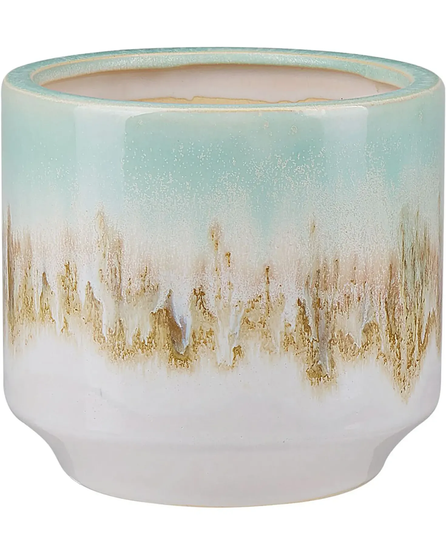 Vaso da fiori CYME Gres porcellanato 15 cm Verde menta