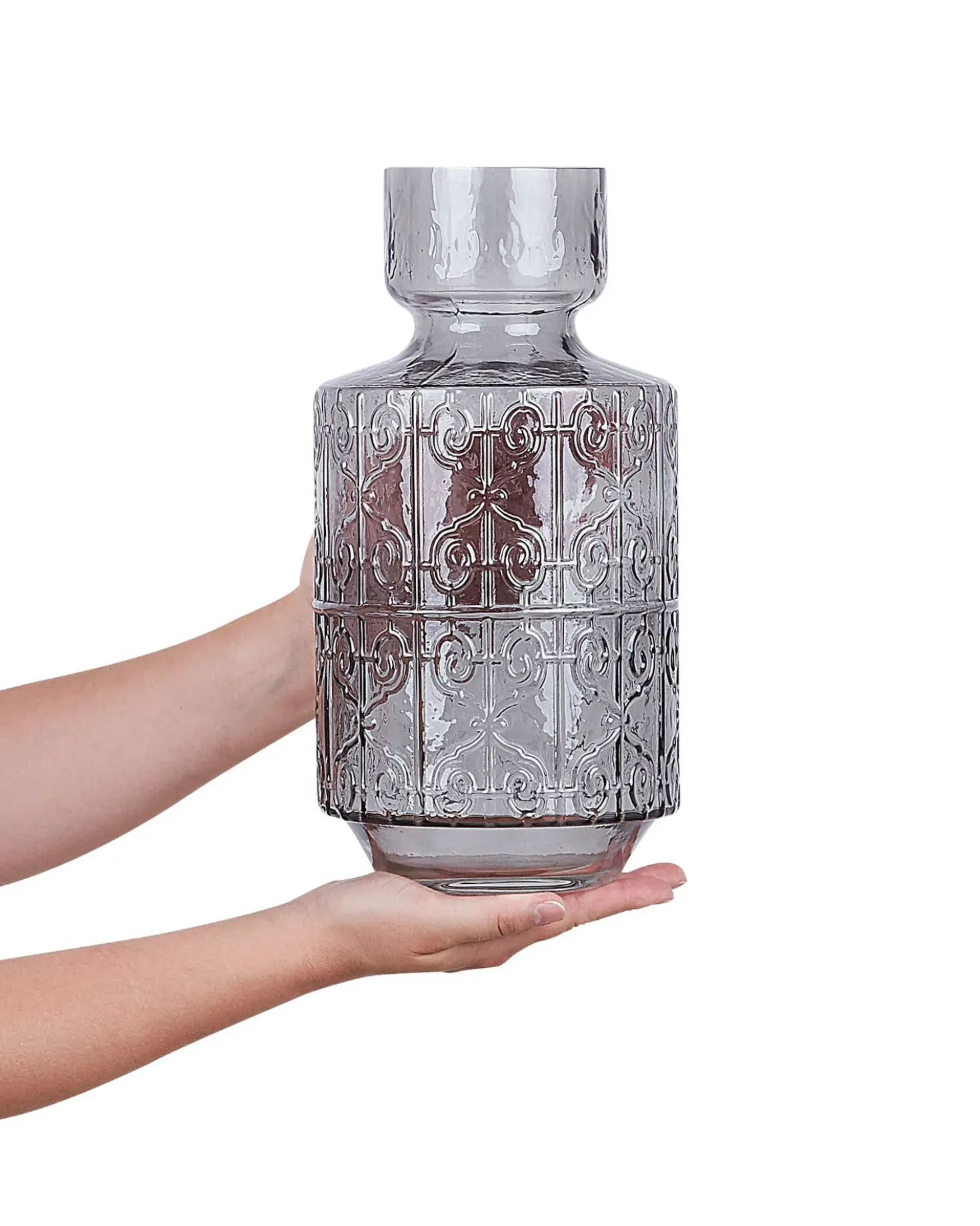 Vaso da fiori DIKELLA Vetro 33 cm Grigio
