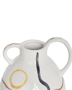 Vaso da fiori DORY Gres porcellanato 28 cm Bianco