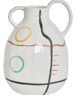 Vaso da fiori DORY Gres porcellanato 28 cm Bianco