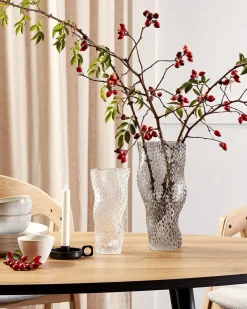 Vaso da fiori DYTIKO Vetro 31 cm Grigio