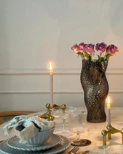 Vaso da fiori DYTIKO Vetro 31 cm Grigio