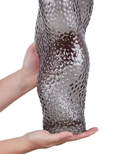 Vaso da fiori DYTIKO Vetro 31 cm Grigio
