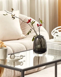 Vaso da fiori FYSKA Vetro 18 cm Grigio scuro