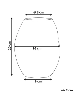 Vaso da fiori GERAKINI Vetro 20 cm Arancione