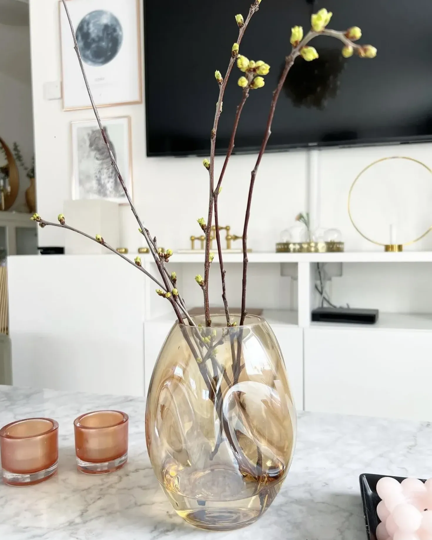 Vaso da fiori GERAKINI Vetro 20 cm Arancione