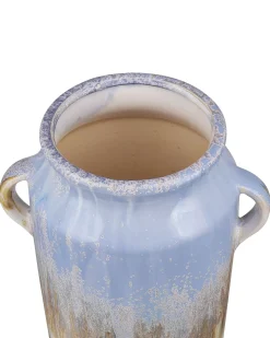 Vaso da fiori GERRHA Gres porcellanato 25 cm Azzurro