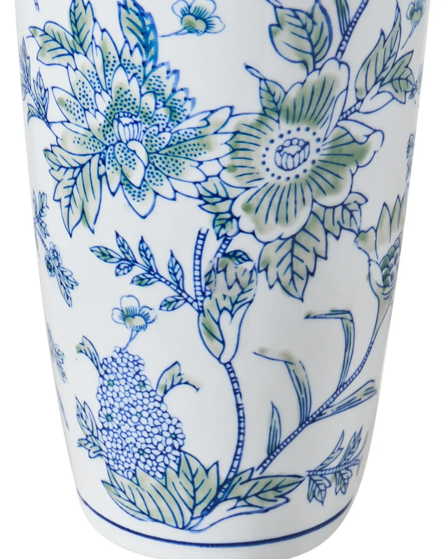 Vaso da fiori GUADIX Porcellana 35 cm Bianco/Blu