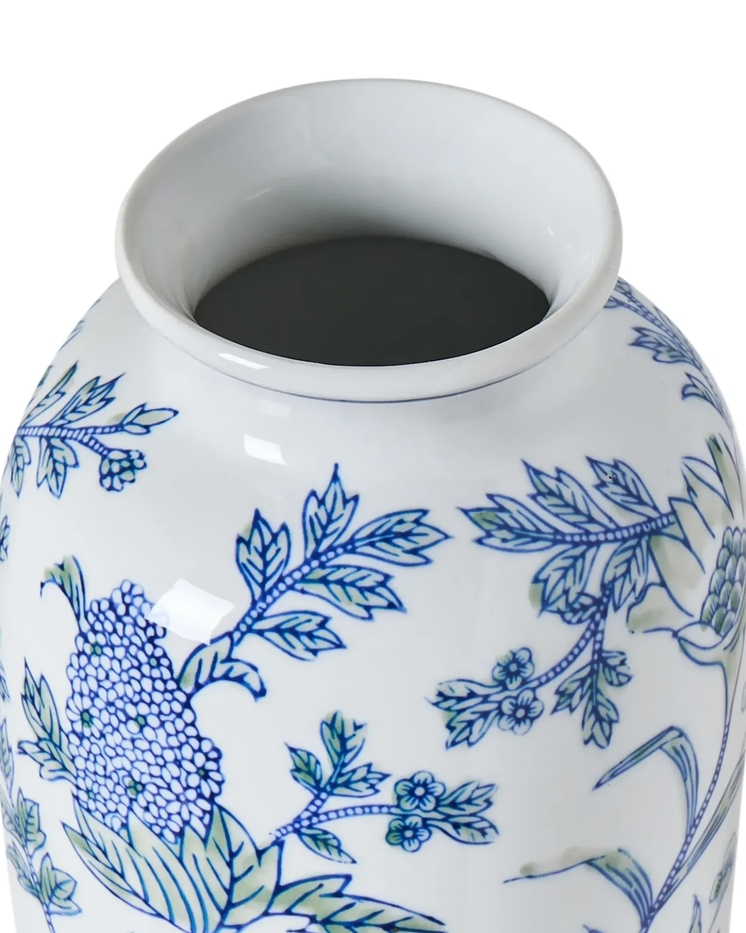 Vaso da fiori GUADIX Porcellana 35 cm Bianco/Blu