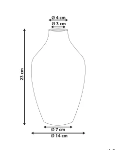 Vaso da fiori HELIKE Gres porcellanato 23 cm Bianco