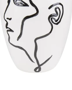 Vaso da fiori HELIKE Gres porcellanato 23 cm Bianco