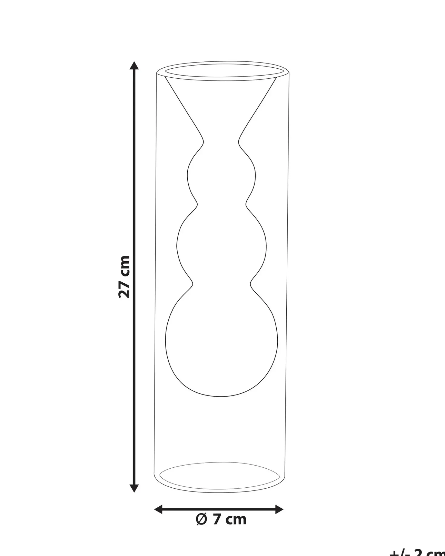 Vaso da fiori KALOCHI Vetro 27 cm Turchese