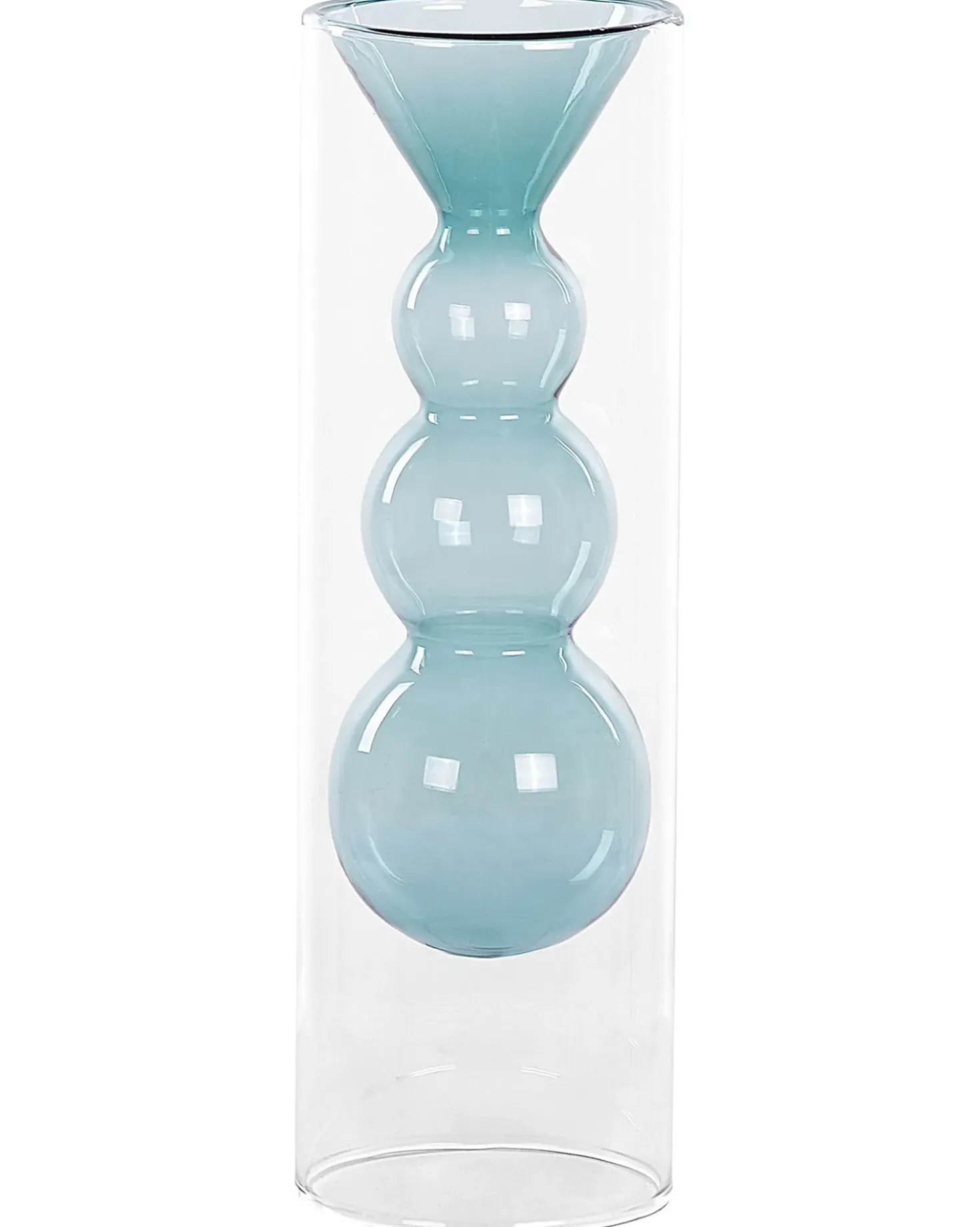 Vaso da fiori KALOCHI Vetro 27 cm Turchese