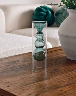 Vaso da fiori KALOCHI Vetro 27 cm Turchese