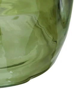 Vaso da fiori KERALA Vetro 30 cm Verde oliva