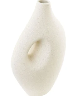 Vaso da fiori KOMOTINI Ceramica 32 cm Bianco sporco
