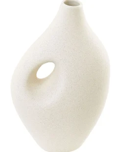 Vaso da fiori KOMOTINI Ceramica 32 cm Bianco sporco