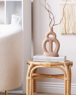 Vaso da fiori KOZANI Ceramica 28 cm Beige sabbia