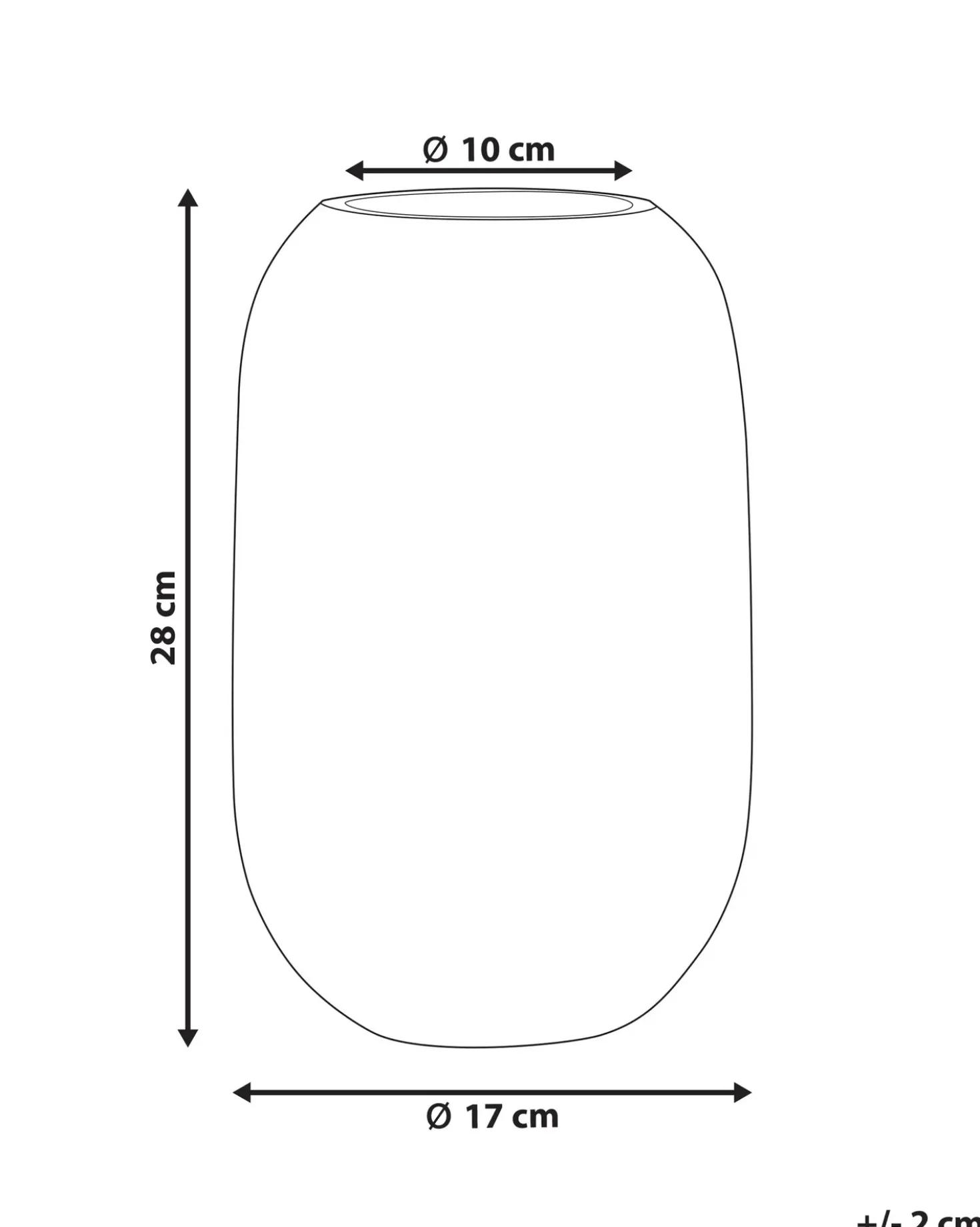 Vaso da fiori KYRAKALI Vetro 28 cm Trasparente