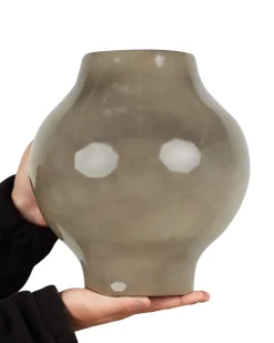 Vaso da fiori MAGAN Ceramica 31 cm Tortora