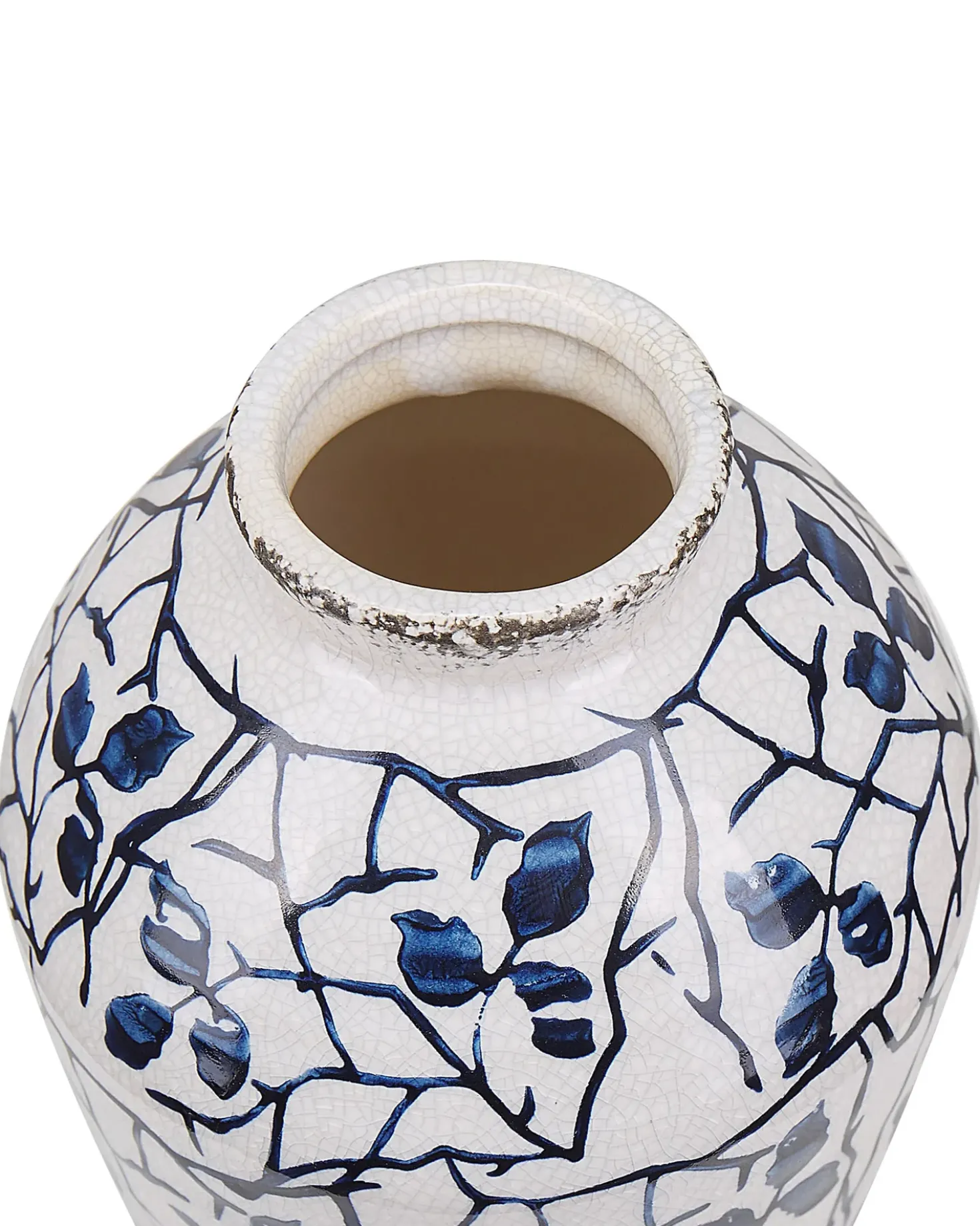 Vaso da fiori MALLIA Gres porcellanato 20 cm Bianco