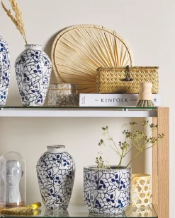 Vaso da fiori MALLIA Gres porcellanato 22 cm Bianco