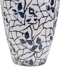 Vaso da fiori MALLIA Gres porcellanato 22 cm Bianco