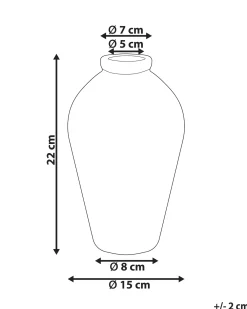 Vaso da fiori MALLIA Gres porcellanato 22 cm Bianco