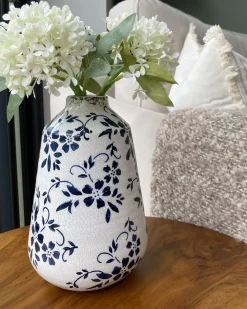 Vaso da fiori MARONEIA Gres porcellanato 20 cm Bianco